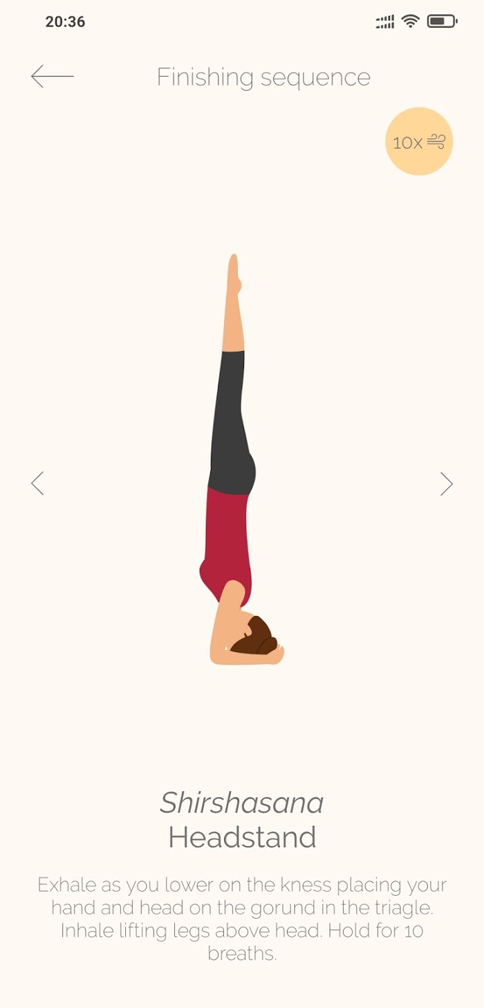 Ashtanga Yoga - app screenshot
