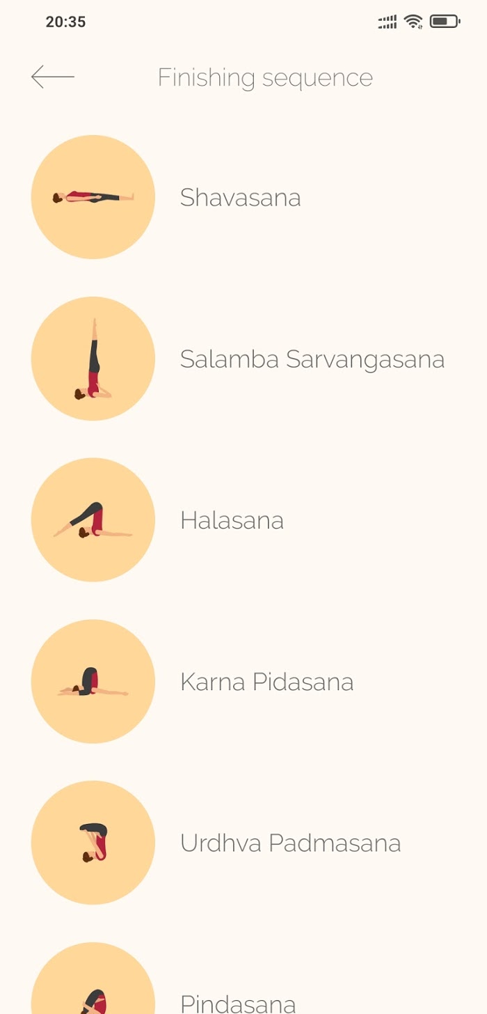 Ashtanga Yoga - app screenshot