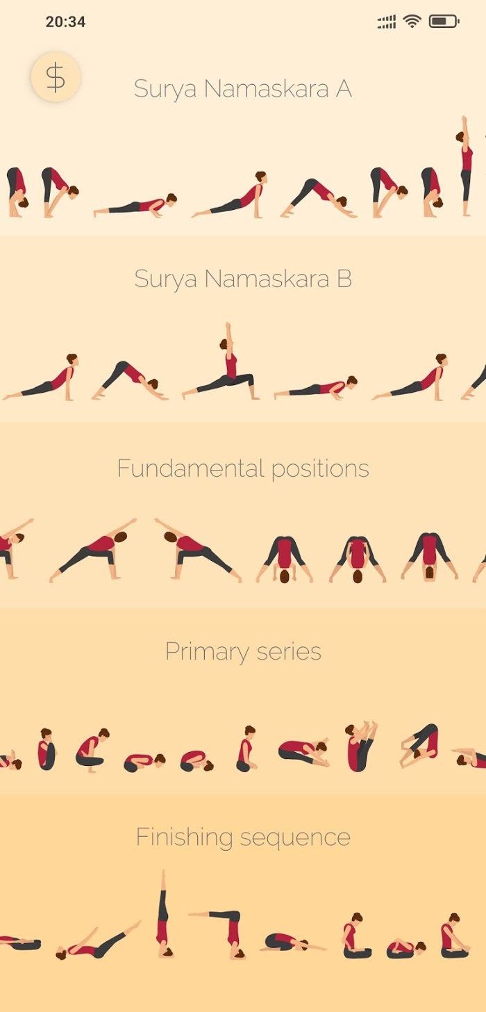 Ashtanga Yoga - app screenshot