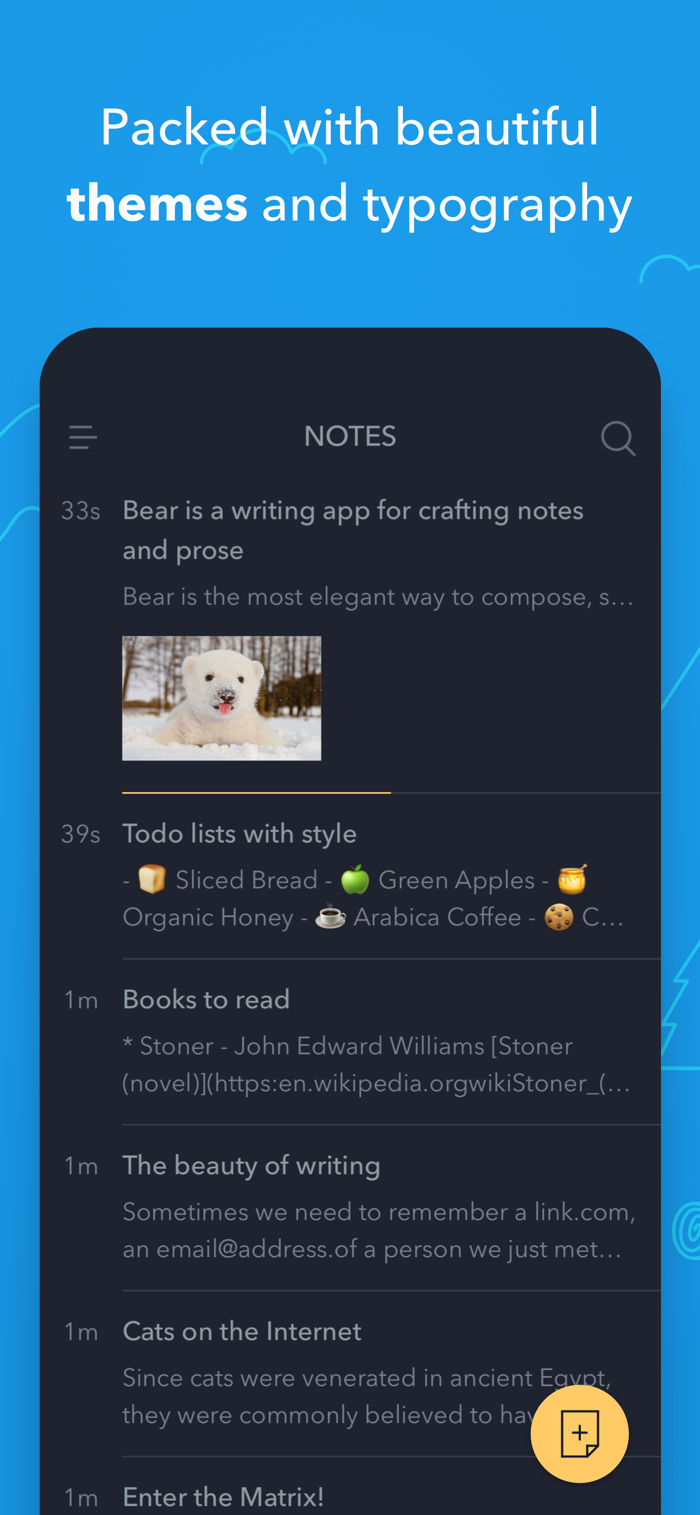 Bear - app screenshot