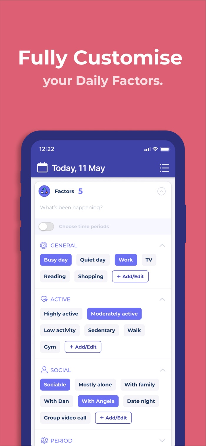 Bearable - app screenshot