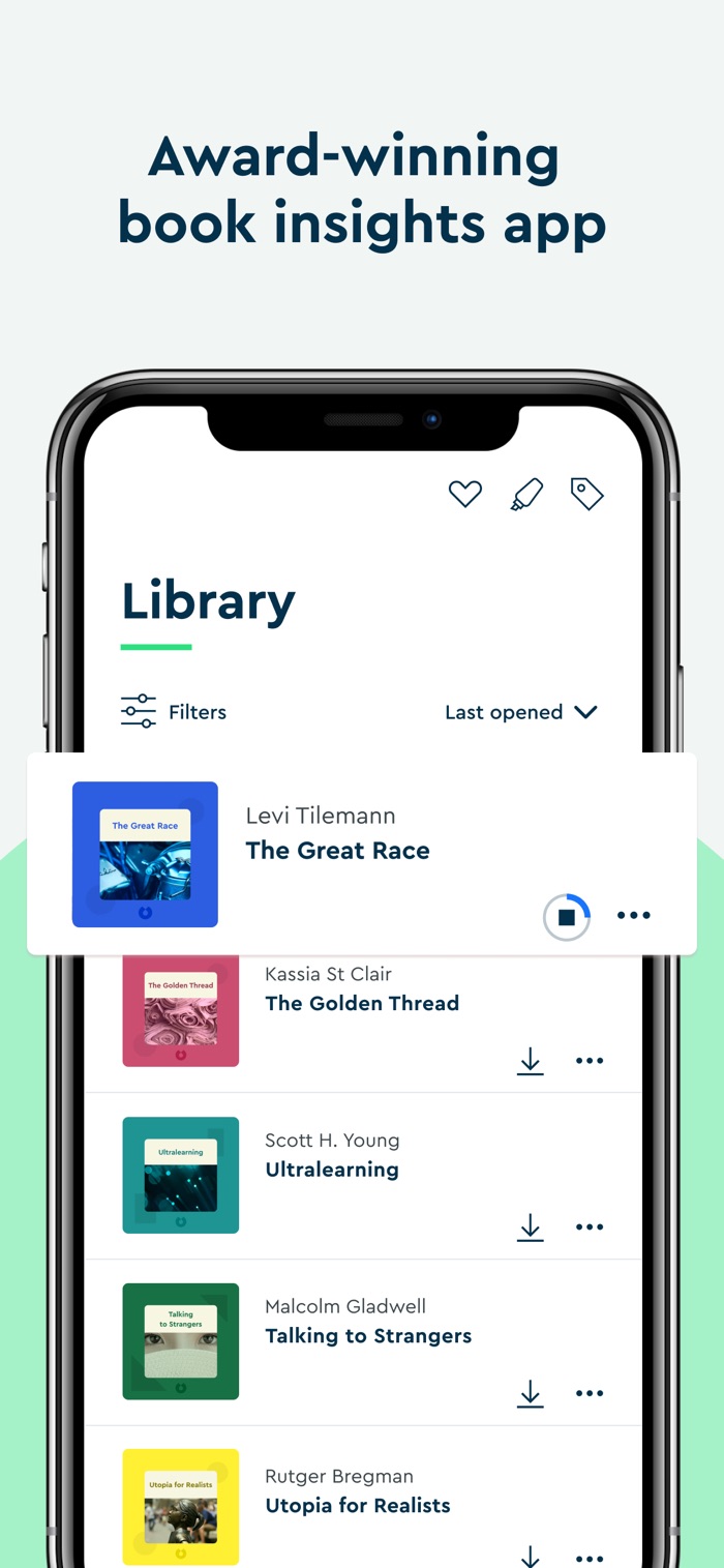 Blinkist - app screenshot
