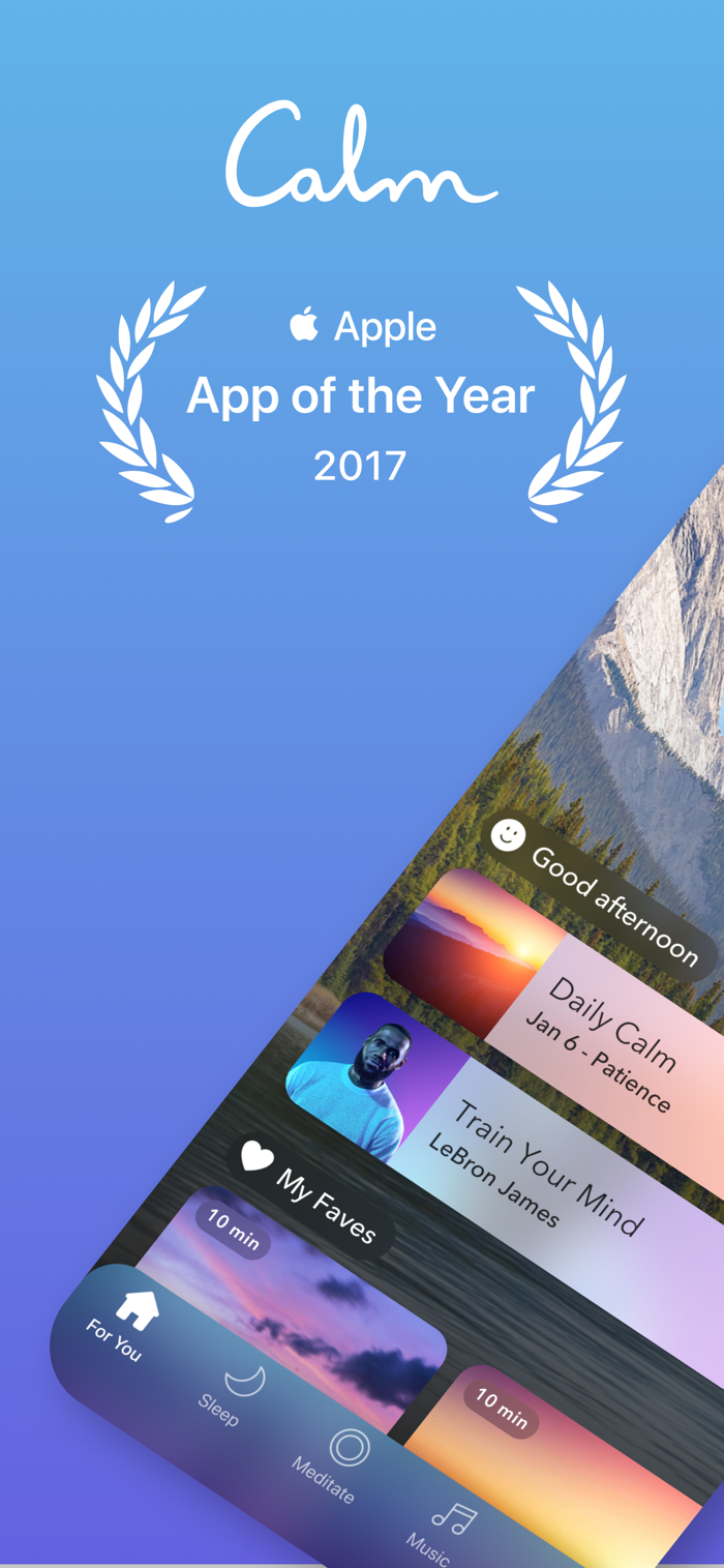 Calm - app screenshot