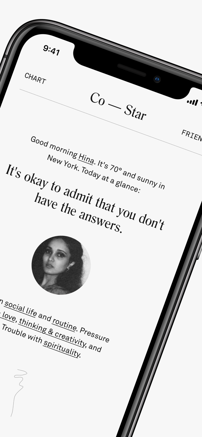 Co–Star - app screenshot