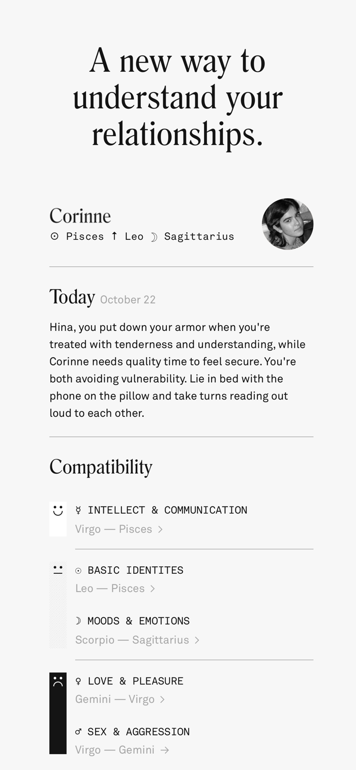 Co–Star - app screenshot