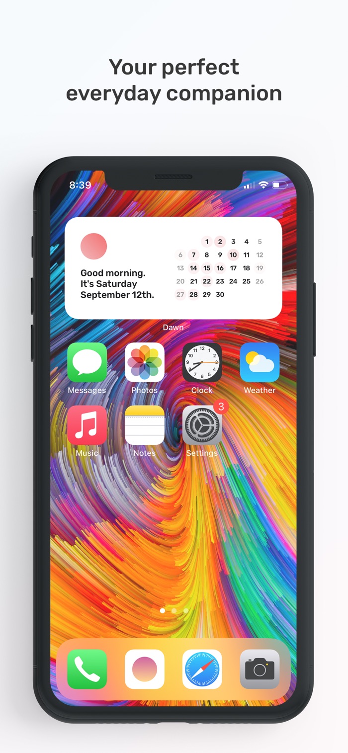 Dawn - app screenshot