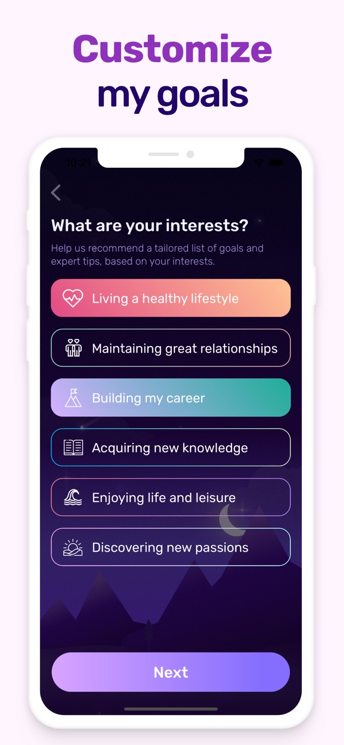 Dreamfora - app screenshot