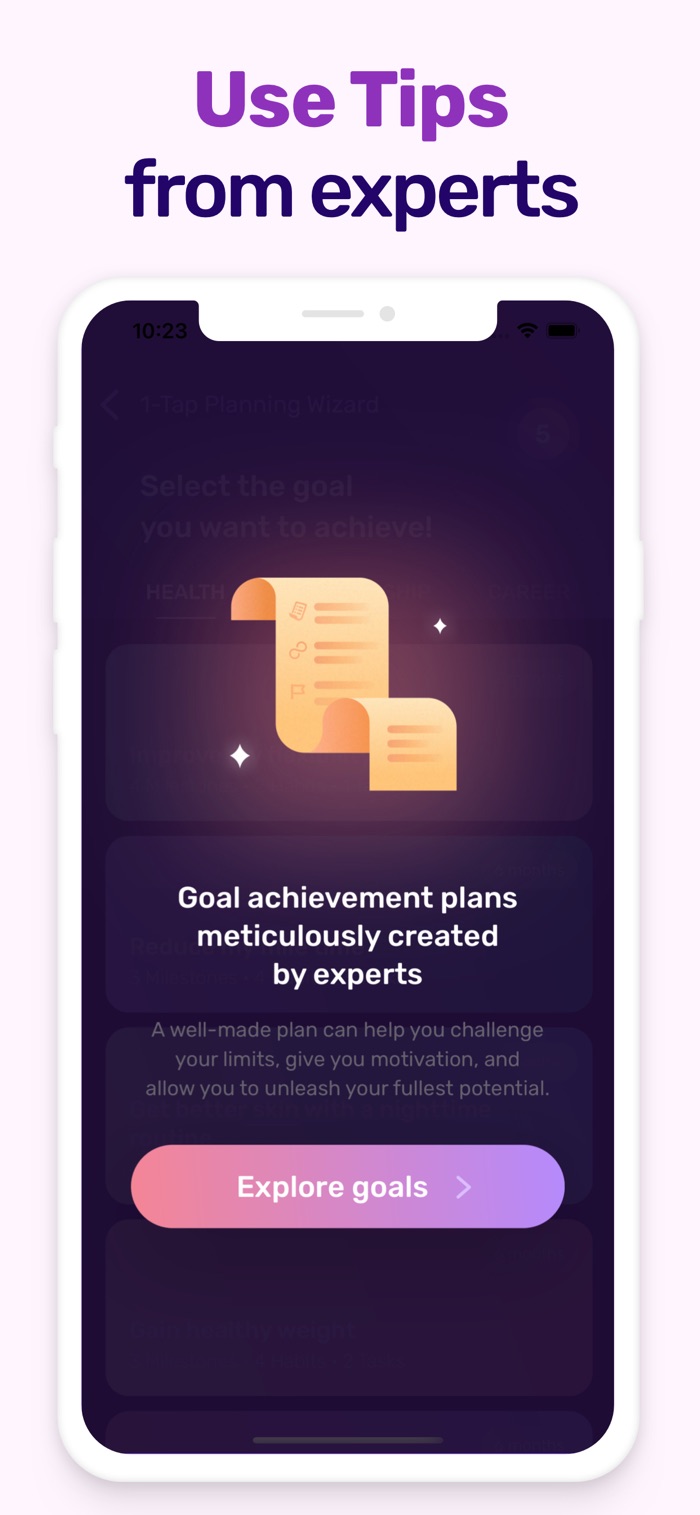 Dreamfora - app screenshot