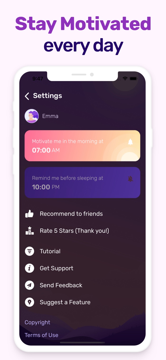 Dreamfora - app screenshot