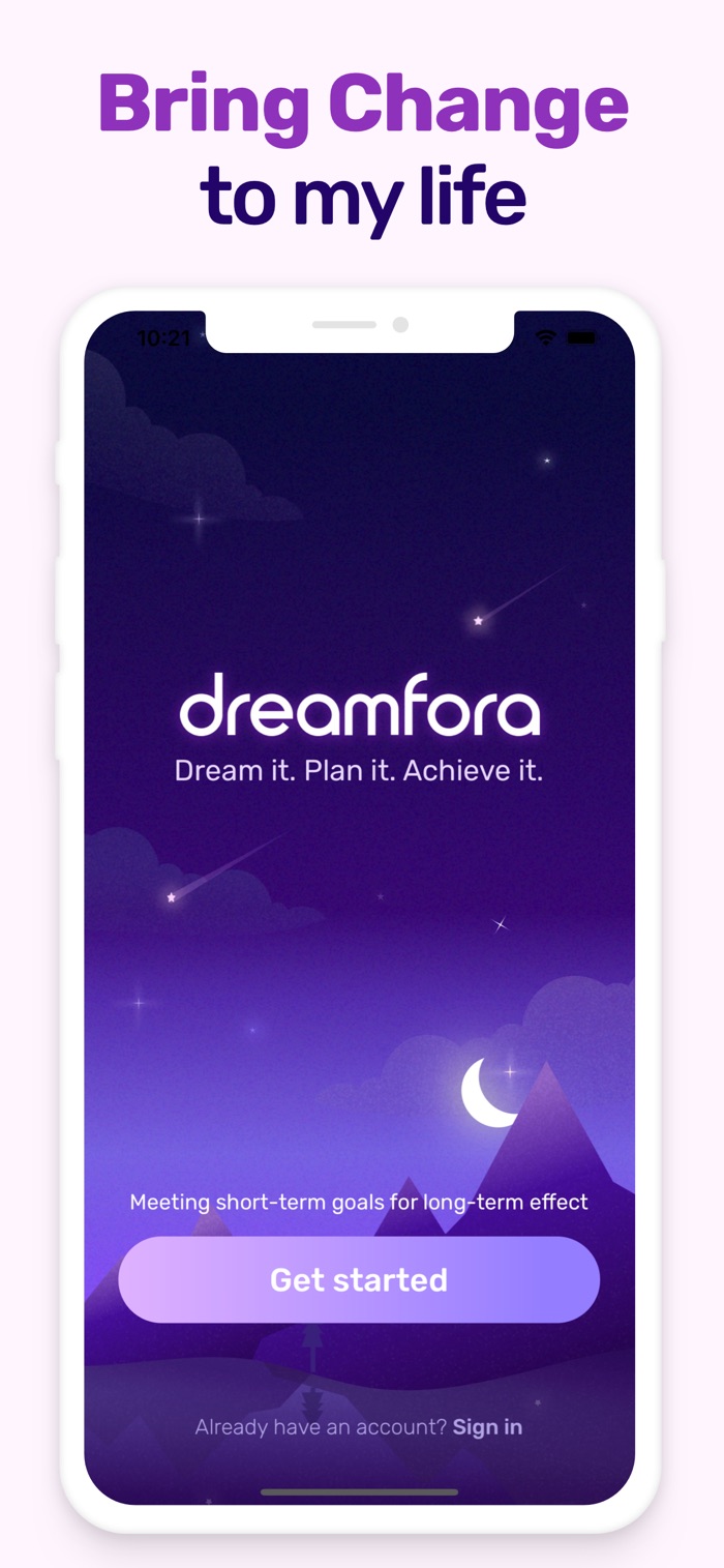 Dreamfora - app screenshot