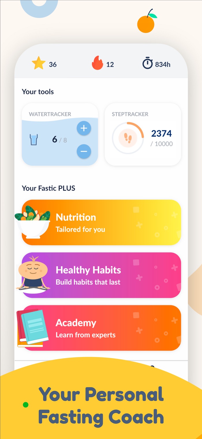 Fastic - app screenshot