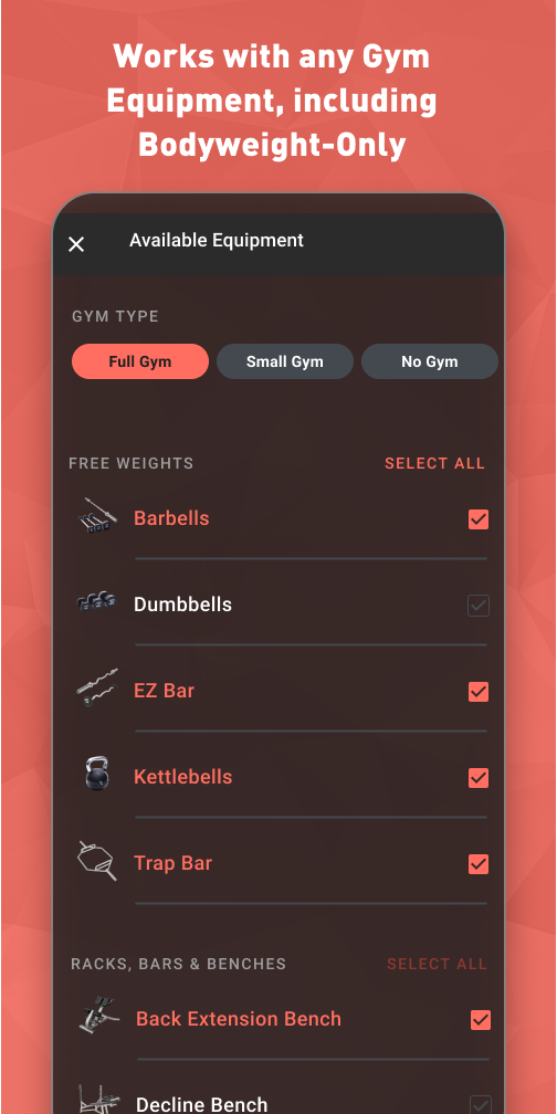Fitbod - app screenshot