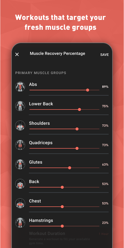 Fitbod - app screenshot