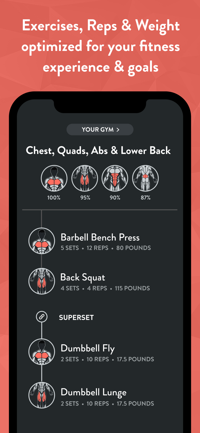 Fitbod - app screenshot
