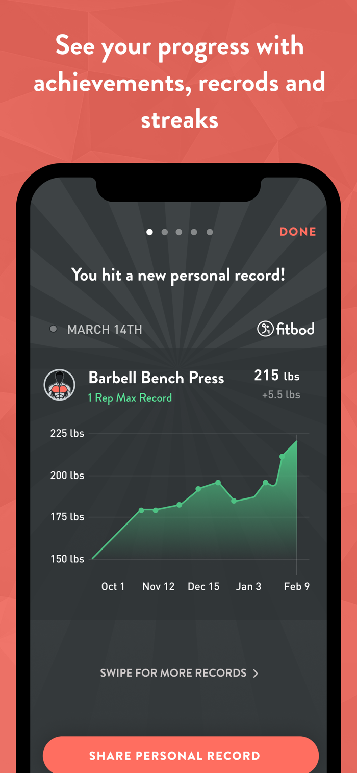 Fitbod - app screenshot