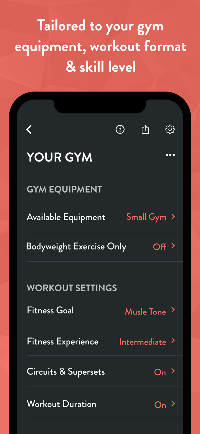 Fitbod - app screenshot