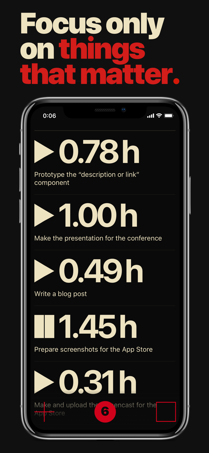 Hourly - app screenshot