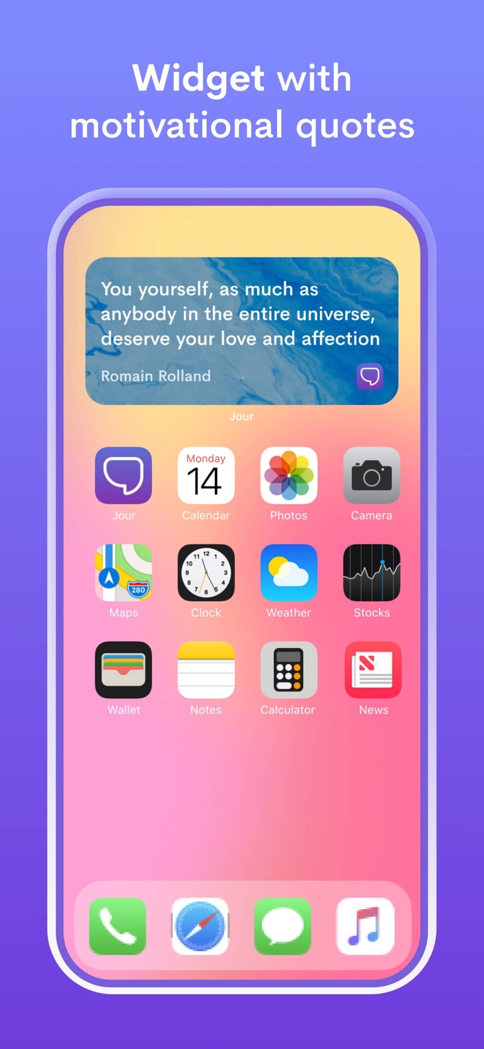 Jour - app screenshot