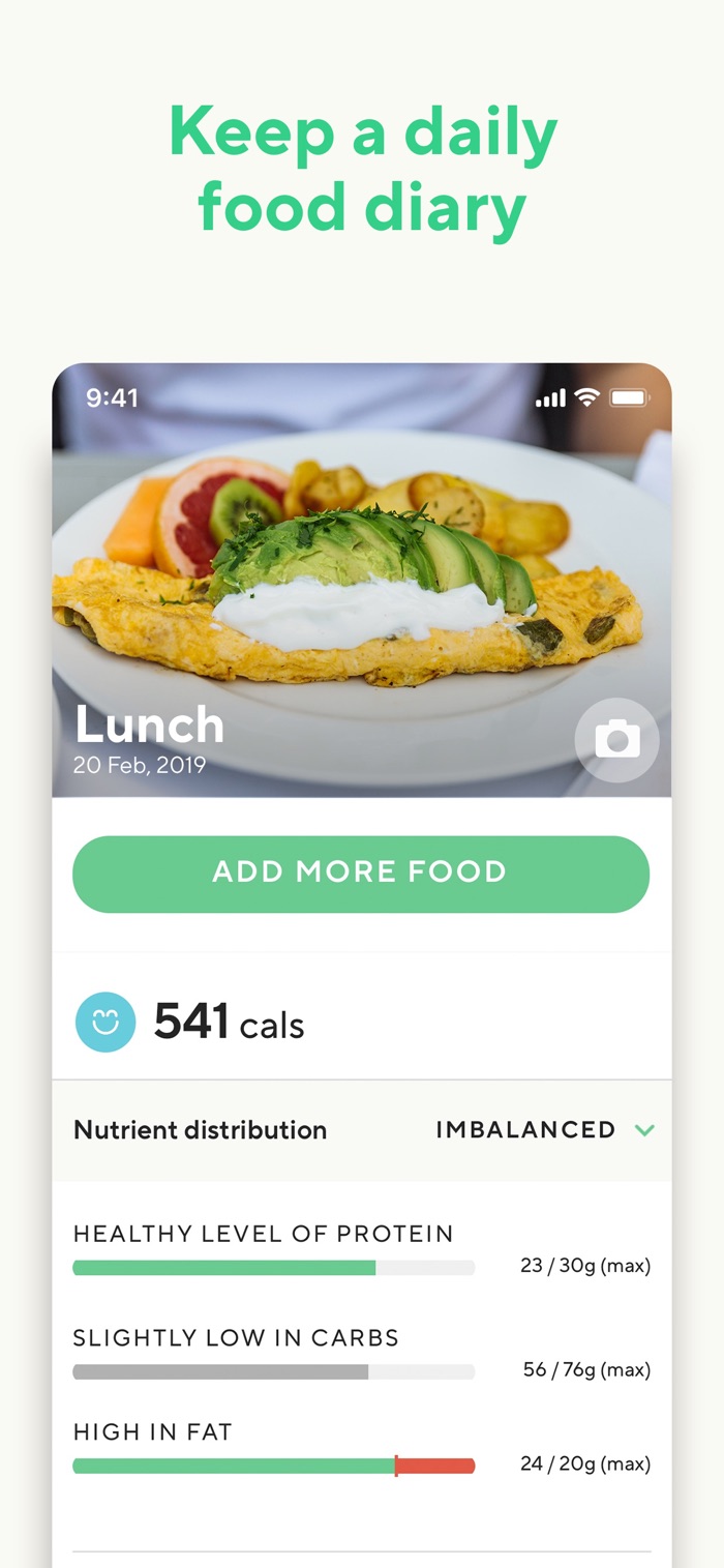 Lifesum - app screenshot