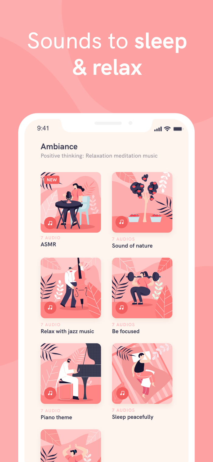 Meditation Nest - app screenshot