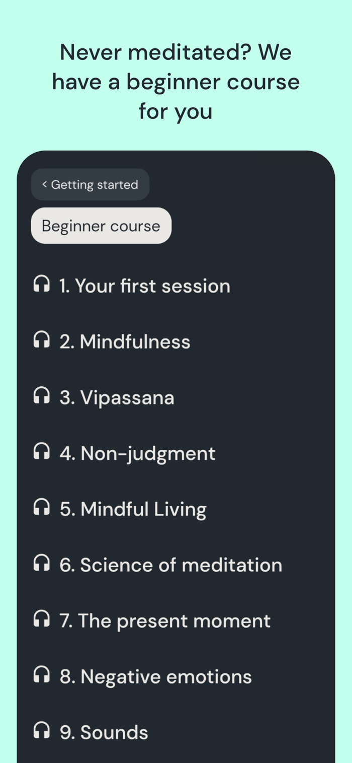 Medito - app screenshot
