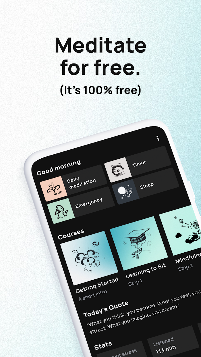 Medito - app screenshot