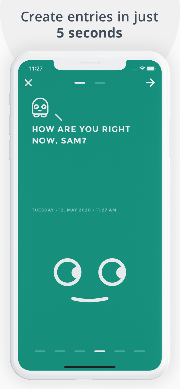 Moodistory - app screenshot