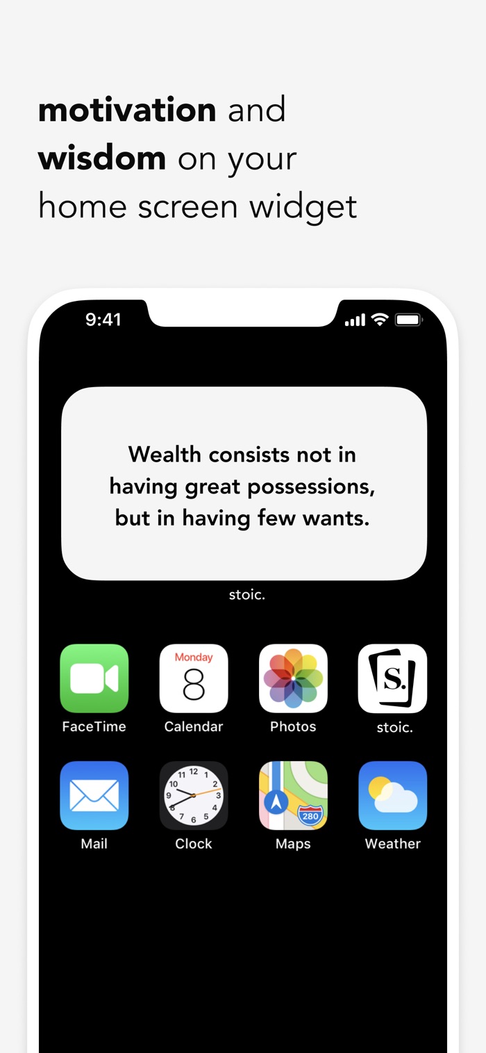 stoic. - app screenshot