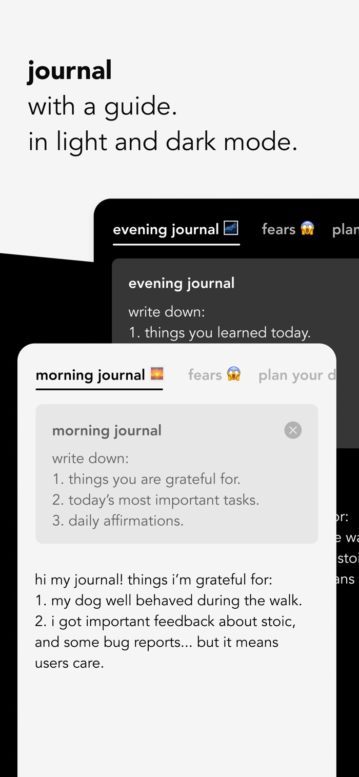 stoic. - app screenshot