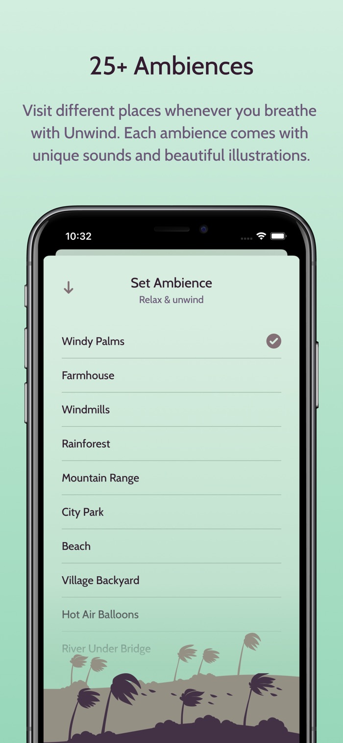 Unwind - app screenshot