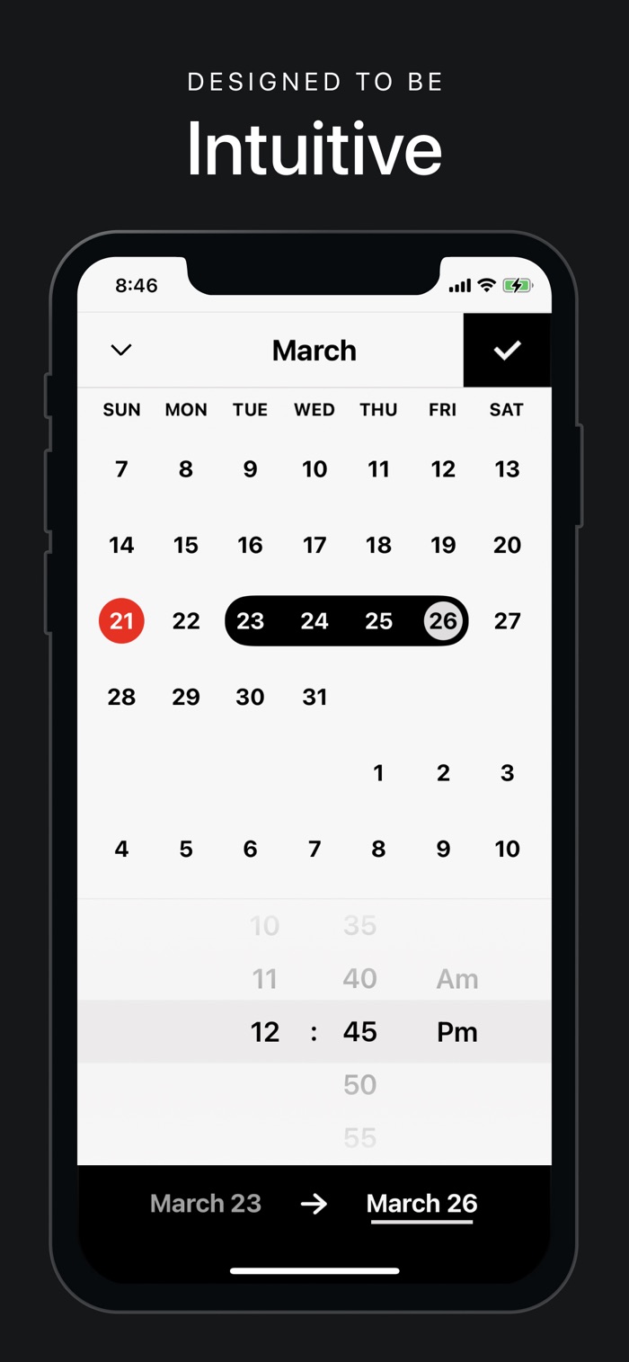 Vantage Calendar - app screenshot