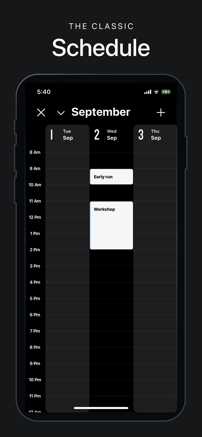 Vantage Calendar - app screenshot